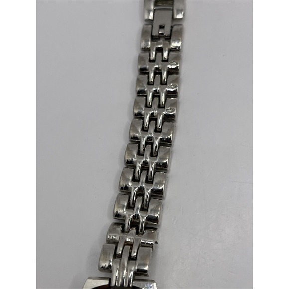 Gruen Precision Women's Watch 24mm Silver Gold Two Tone 7.25" Band- New‎ Battery - Picture 7 of 9